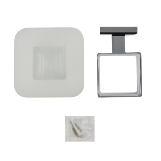 Мыльница стеклянная с креплением к стене, хром, 84004, GFmark, Санакс