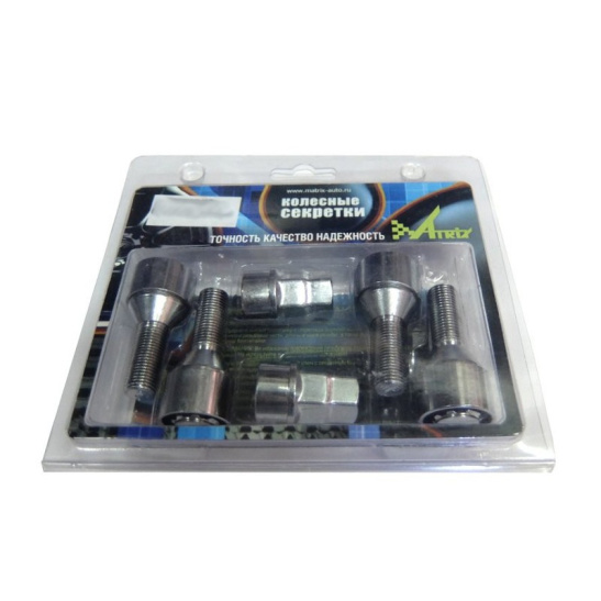 Набор болтов секреток Matrix "375110Н1" М12*1,50*28 , Хром (Китай)