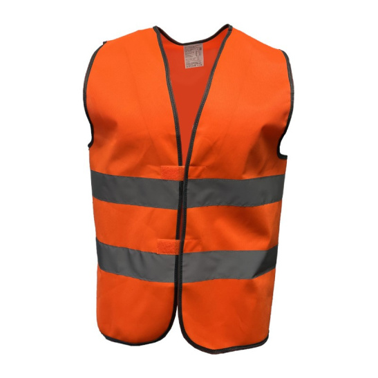 Жилет сигнальный с СОП 50 мм - 2 полосы "J02", р. 60-62 (120-124) XXXL, оранжевый флуоресцентный