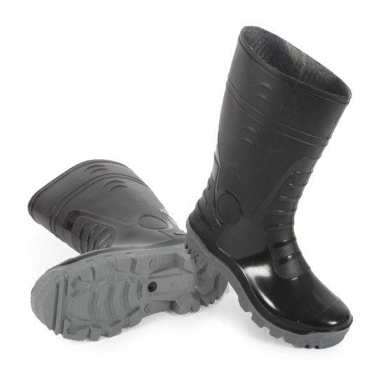 Сапоги мужские ПВХ двухкомпонентные р.43 (высота 30см) цв.черный (арт.м.135)