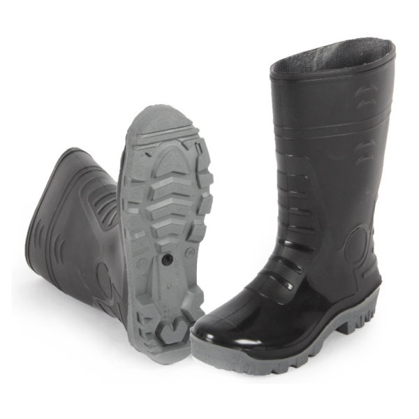 Сапоги мужские ПВХ двухкомпонентные р.45 (высота 30см) цв.черный (арт.м.135)