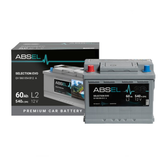 Аккумулятор 6СТ-60 SLI ABSEL SELECTION EVO зал. (Китай) (Абсел)