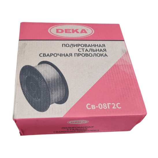 Проволока сварочная 1,2 мм, СВ08Г2С, полированная, 15 кг, Deka, Россия