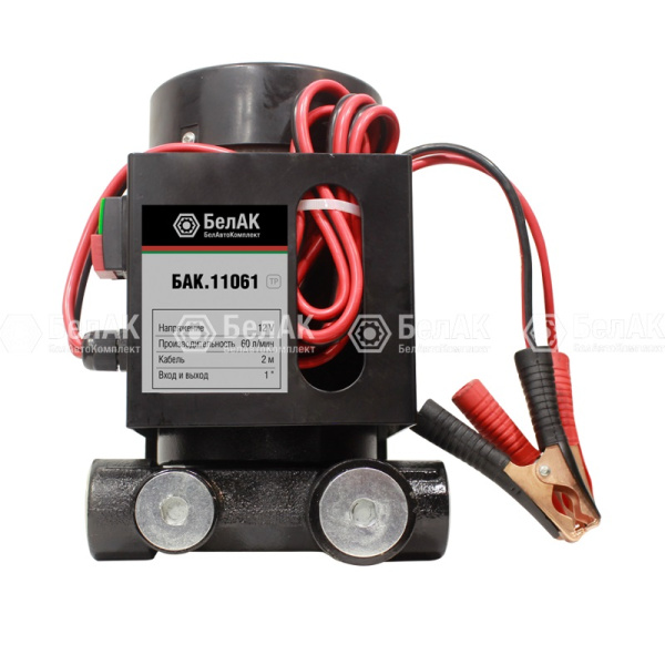 Насос непогружной (12В., 60 л/мин., фильтр) для перекачки дизельного топлива, керосина (МЕРКУРИЙ БАК.11061 "БелАвтоКомплект") электрический, 12 Вольт