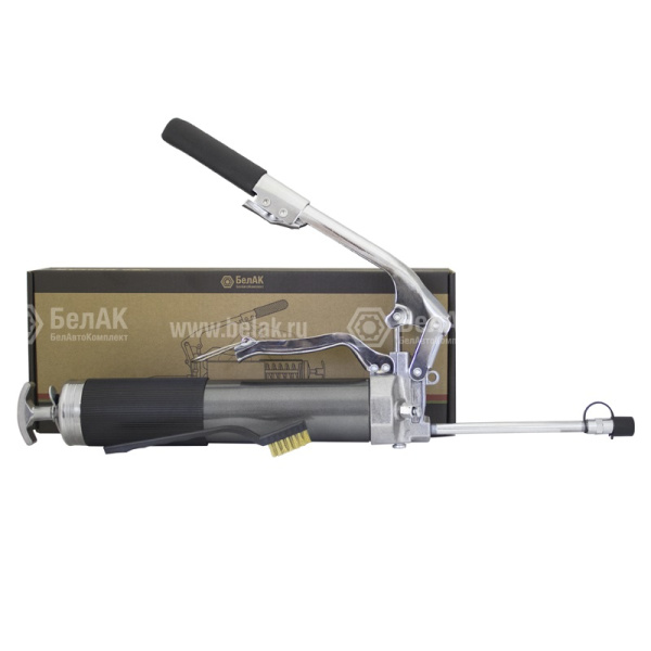 Шприц плунжерный рычажно-плунжерный пистолетного типа однорукий (500 мл.) под тубу + ручное наполнение., КОМБИНИРОВАННЫЙ, с трубкой и наконечником ("БелАвтоКомплект") БАК.90510