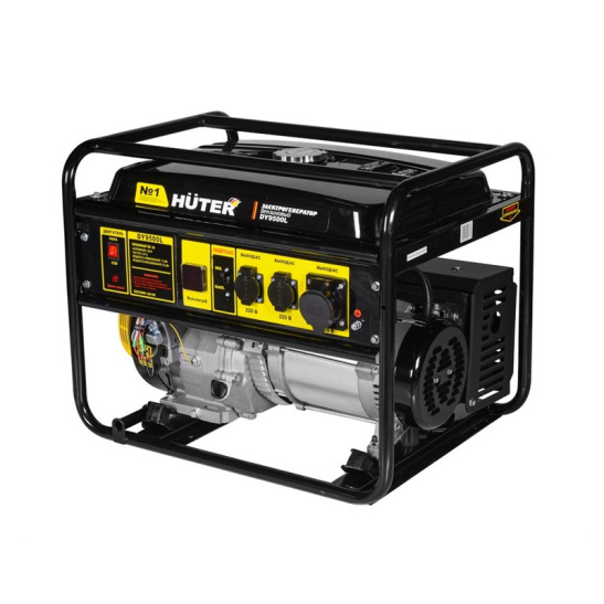 Генератор Huter  DY9500L, 8 кВт, 220 В, бензин, 25 л