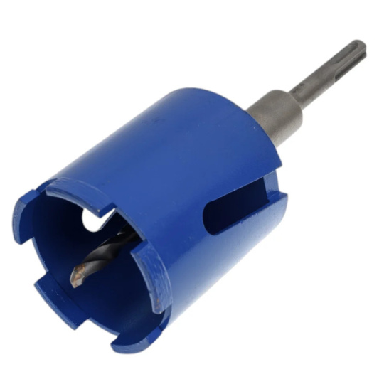 Коронка кольцевая по бетону алмазная безударная 68 мм, 5 зубьев, SDS-plus, в сборе MOS 33472М