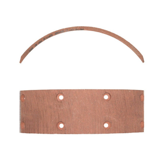 51-3507020Б Накладка тормозная ручника (ручного тормоза), сверленая ("ФРИТЕКС") ГАЗ-51, -52, -53, -3307