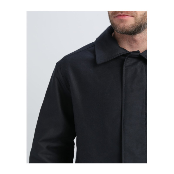 Костюм сварщика молескин с ОП-пропиткой "Сталкер" р.48-50(96-100) рост 3/4(170-176), (куртка, брюки), цв.черный