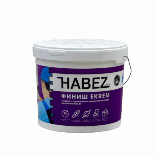 Шпатлевка полимерная "ФИНИШ EKREM", 20 кг, HABEZ, Россия