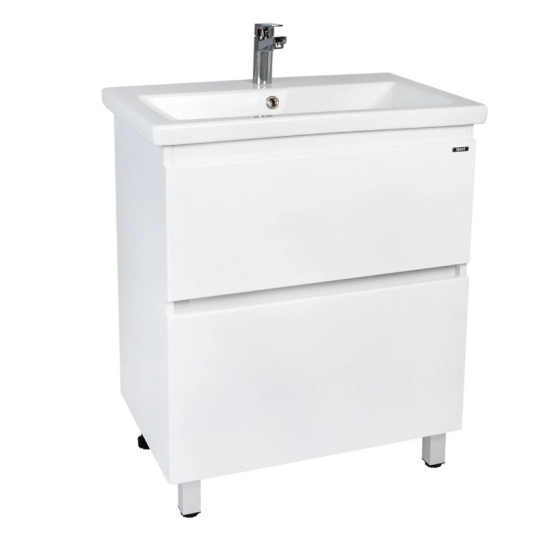 Комплект "Мальта 80 (арт. VMAL80COBEL-T2Y)" (тумба+умывальник COMO 80) 820x760x425 мм, пленка ПВХ, белый