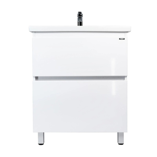 Комплект "Мальта 80 (арт. VMAL80COBEL-T2Y)" (тумба+умывальник COMO 80) 820x760x425 мм, пленка ПВХ, белый