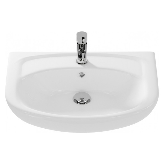 Комплект "Милана 60 3 ящ. 1 дв. (арт. 113080)" (тумба+умывальник Эрика 61) 800x577x280 мм, пленка ПВХ, белый