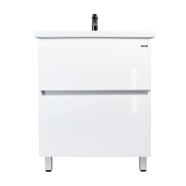 Комплект "Мальта 80 (арт. VMAL80COBEL-T2Y)" (тумба+умывальник COMO 80) 820x760x425 мм, пленка ПВХ, белый