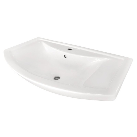 Комплект "Виктория 80/2 (арт. 10061)" (тумба+умывальник Балтика 80) с ящиком 860x815x470 мм, пленка ПВХ, бежевый