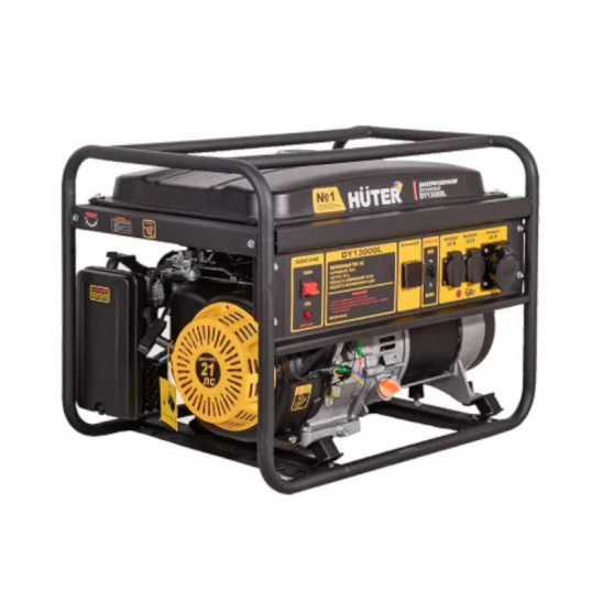 Генератор Huter DY13000L, 11 кВт, 220 В, бензин, 25 л