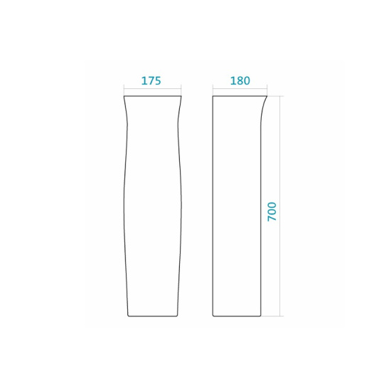 Раковина Лонги 45, с отверстием, с пьедесталом Анимо, 450x420 мм, г. Чебоксары