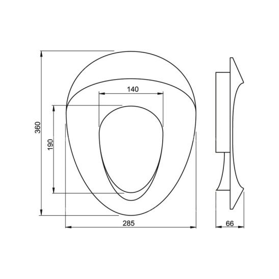 Детское сиденье для унитаза  (A68) полипропилен (Alcadrain)