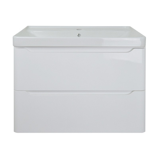 Комплект "LOTOS 70/2 подвесная (арт. CS00083930)" (тумба+умывальник Monte 70 AZ-836-70) 570x715x480 мм, эмаль, белый