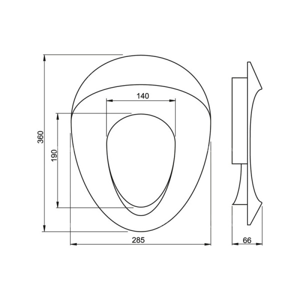 Детское сиденье для унитаза  (A68) полипропилен (Alcadrain)