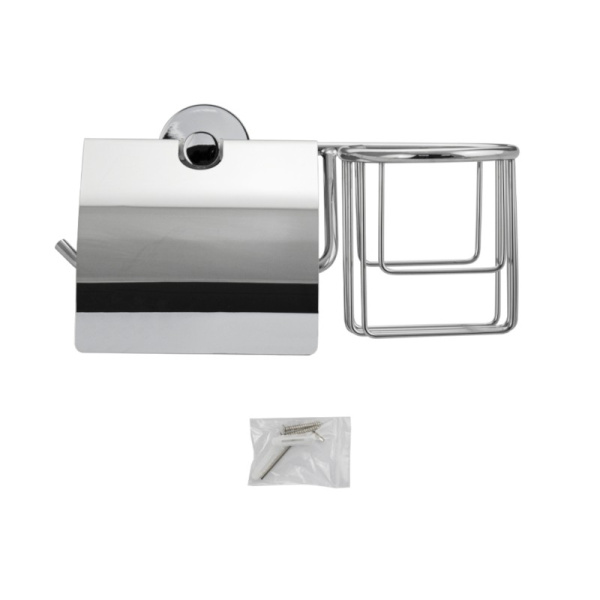 Держатель освещителя воздуха и туалетной бумаги с экраном, 79244, хром, GFmark, Санакс