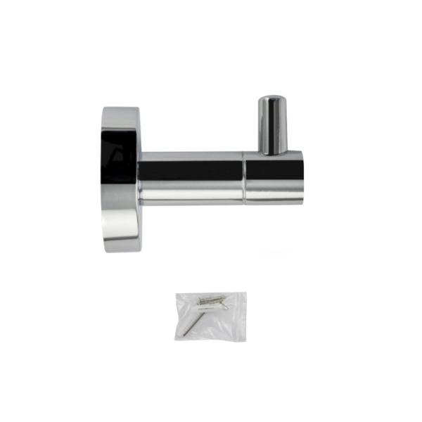 Крючок одинарный, хром, 79113, GFmark, Санакс