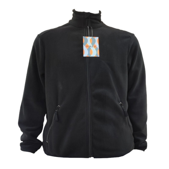 Кофта флисовая мужская "JOKER" р.52-54(104-108) L, цв.черный арт. JF-01