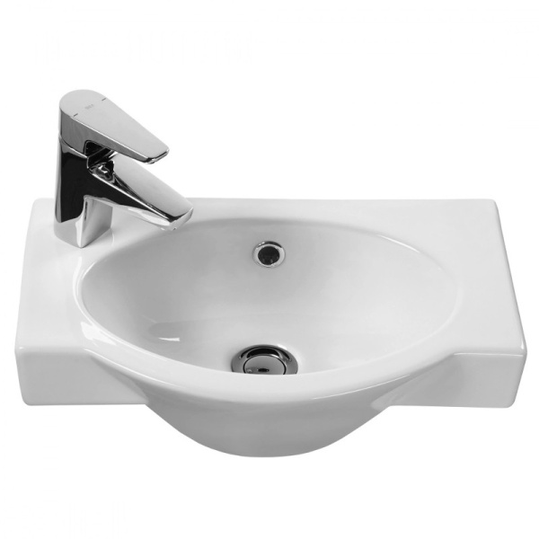 Раковина Форум 45 левая, с отверстием, без пьедестала, 455x290 мм, г. Чебоксары