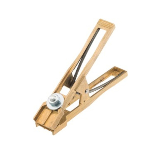 Зажим "крокодил" 315А 170 мм для сварки (латунь) САТУРН Профи 16-0053-9