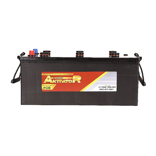 Аккумулятор 6СТ-190 R+ "AKTIVATOR Standart"  зал., узкий, евро. поляр. клема (Турция) (активатор)