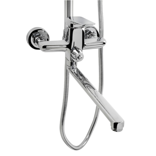 Стойка душевая тропический душ, с двумя лейками, 8575, МАГНУС, Санакс