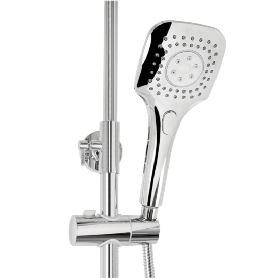 Стойка душевая тропический душ, с двумя лейками, 8575, МАГНУС, Санакс