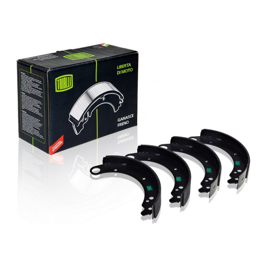 GF 235 КОЛОДКИ ТОРМОЗНЫЕ ЗАДНИЕ БАРАБАННЫЕ ВОЛГА ГАЗ 2410-3110,31105 (2 кор, 2 длин)/Trialli/