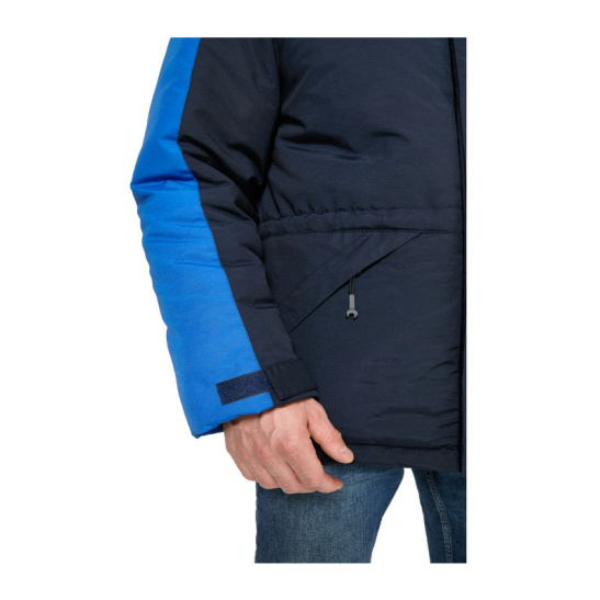 Куртка утепленная мужской "Челленджер", удлиненная, р. 56-58 (112-116) рост 5/6 (182-188), синий/васильковый