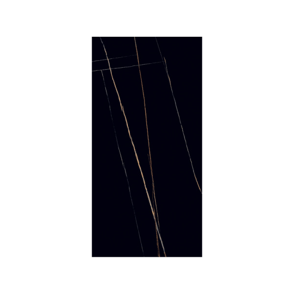 Керамогранит полиров. глянцевая  1200x600 мм, 8,2 мм, "Laurent black" черный сорт 1  SONEX TILES