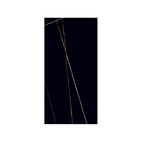 Керамогранит полиров. глянцевая  1200x600 мм, 8,2 мм, "Laurent black" черный сорт 1  SONEX TILES