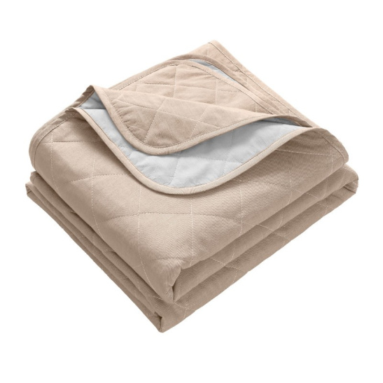 Покрывало двустороннее "Verossa", меланж, 220*240см цв.silver/praline