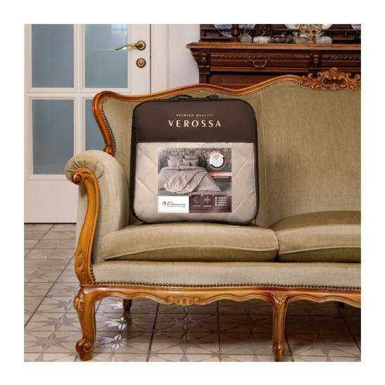 Покрывало двустороннее "Verossa", меланж, 220*240см цв.silver/praline