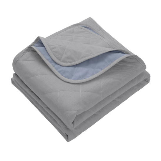 Покрывало двустороннее "Verossa", меланж, 220*240см цв.silver/indigo