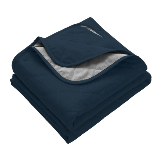 Покрывало двустороннее "Verossa", меланж, 220*240см цв.twilling blue/graphite