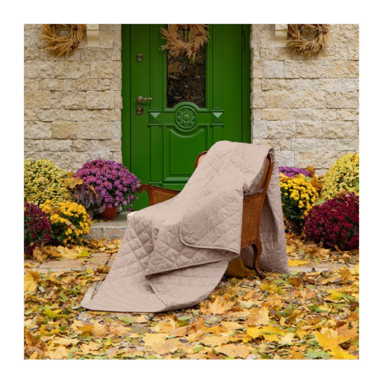 Покрывало двустороннее "Verossa", меланж, 220*240см цв.almond