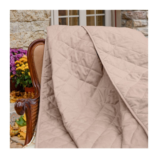 Покрывало двустороннее "Verossa", меланж, 220*240см цв.almond