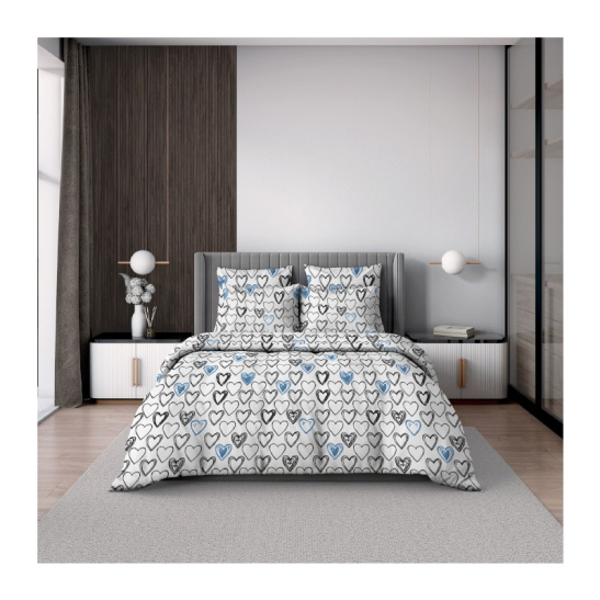 КПБ "Волшебная ночь" 1,5-спальный тк.ранфорс наволочки 50*70см цв."COLD HEART" 8896/3