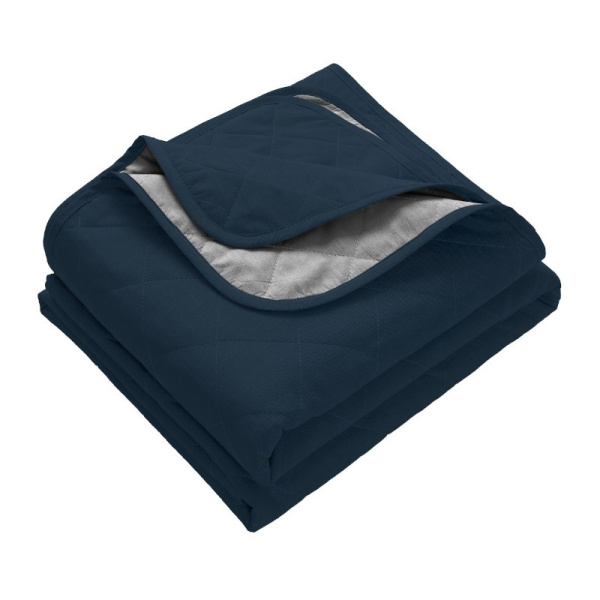 Покрывало двустороннее "Verossa", меланж, 220*240см цв.twilling blue/graphite