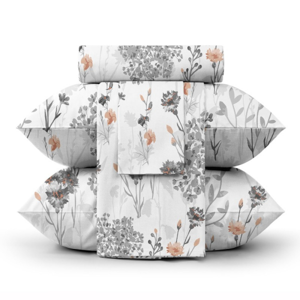 КПБ "Волшебная ночь" ЕВРО тк.ранфорс наволочки 70*70см цв."BL0SS0MS" 30191/1