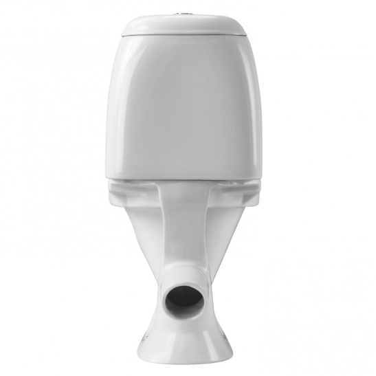 Унитаз-компакт Santek Римини Эконом, 1WH111758, косой выпуск, однорежимная арматура, нижний  подвод, сиденье