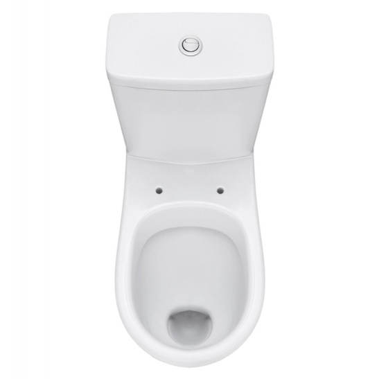 Унитаз-компакт Santek УНО, 1WH501613, косой выпуск, двухрежимная арматура, нижний  подвод, сиденье с микролифтом