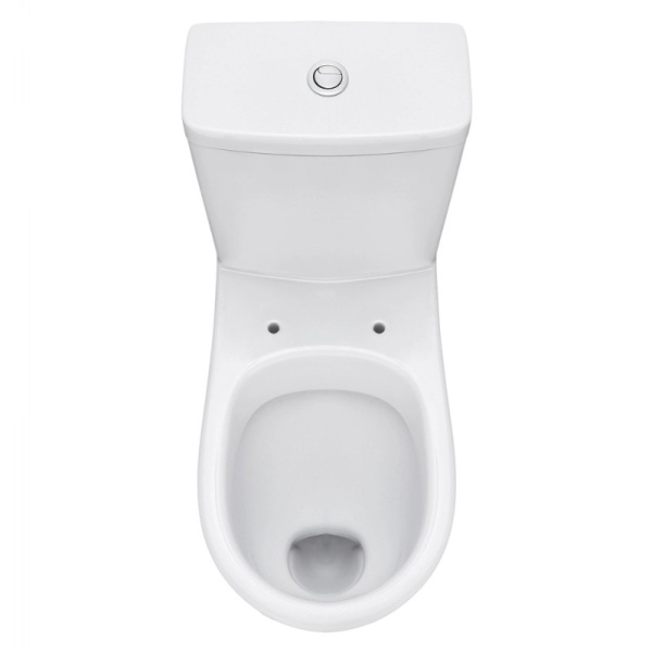 Унитаз-компакт Santek УНО, 1WH501613, косой выпуск, двухрежимная арматура, нижний  подвод, сиденье с микролифтом