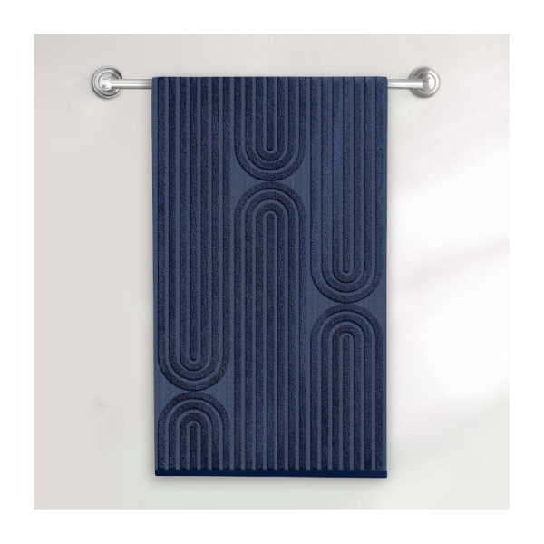 Полотенце махровое Волшебная ночь "Arco" 50*90см цв.темно-синий