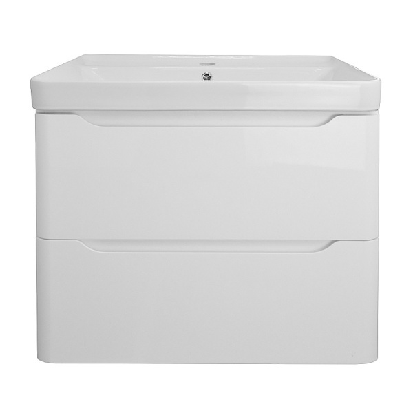 Комплект "LOTOS 60/2 подвесная (арт. CS00083929)" (тумба+умывальник Monte 60 AZ-836-60) 570x615x480 мм, эмаль, белый